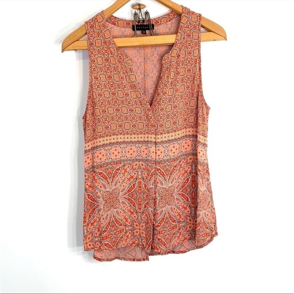 Sanctuary boho paisley button down blouse